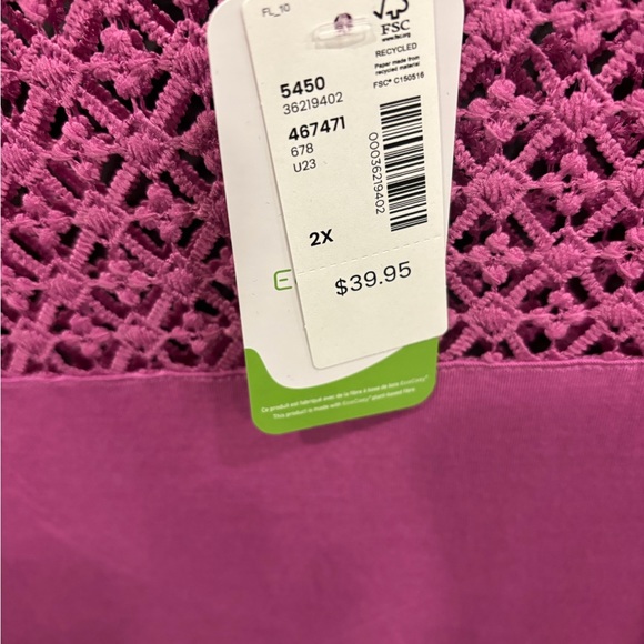 2X Pennington’s Pink shell. NWT. - Picture 2 of 2